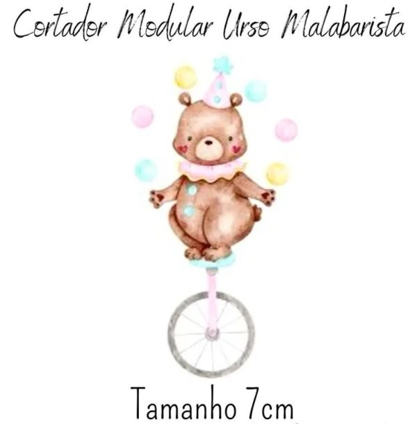 Cortador Modular Urso Malabarista - 7cm