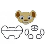 Cortador Rei Leão Nala 2 - 6cm