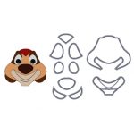 Cortador Rei Leão Timão - 6cm