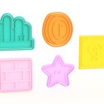 Kit Cortador e Marcador Super Mário 4 - 4cm