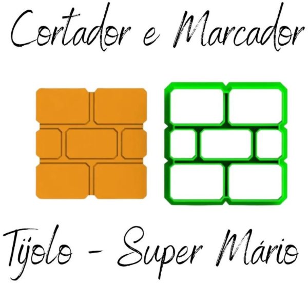 Cortador e Marcador Super Mário Tijolo