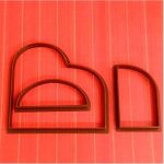 Cortador Arco Duplo Ieda - 9cm - 3 Peças