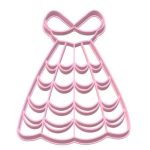 Cortador Bela e a Fera Vestido