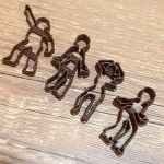 Kit Cortadores Silhuetas de Dança - 4cm