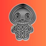 Cortador e Marcador Halloween Boneco Esqueleto