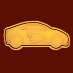 Cortador e Marcador HotWheels Carro - 6cm