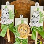 Kit Cortadores e Marcador Safari 6 Personagens - 7cm