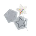 Molde Pirulito Estrela Chocalho