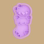 Cortador e Marcador Meia Boneco de Neve Natal 2