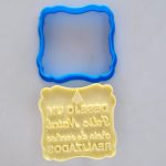 Cortador e Marcador Frase Boas Festas Natalina - 7cm