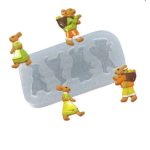Molde Quarteto de Coelhos do Campo