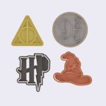 Kit Cortadores e Marcador Harry Potter