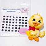 Cartela Olhinhos Comestíveis Modelo 21 Colorido