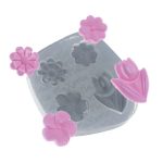 Molde Quarteto De Flores Athina