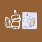 Cortador Gatinho Unicórnio Sentado