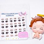 Cartela de Olhinhos, Pálpebras e Cílios Comestíveis