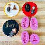 Kit Moldes 3 Personagens Harry Potter + Chapéu