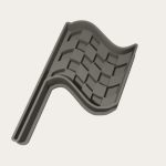 Cortador Bandeira de Corrida