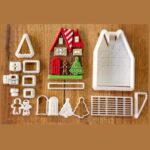Kit Cortador de Casa Para Biscoito Natalina