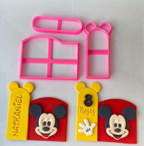 Kit Cortador e Moldura do Mickey