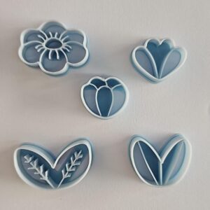 Kit Cortador e Marcador Flor e Folhas