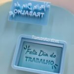 Cortador e Marcador Frase Dia do Trabalho para Biscoito