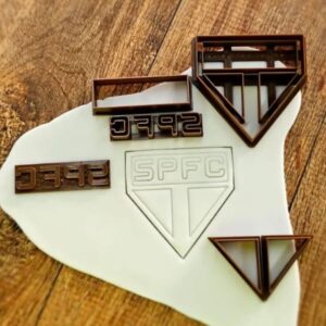 Cortador Modulado e Marcador São Paulo Futebol Clube - 6cm