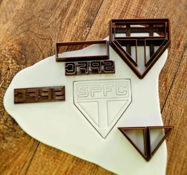 Cortador Modulado e Marcador São Paulo Futebol Clube - 6cm