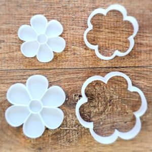 Kit Cortador e Marcador Flores 5cm e 8cm