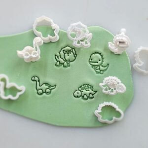 Kit Cortador e Marcador Dinossauro Baby para Doce