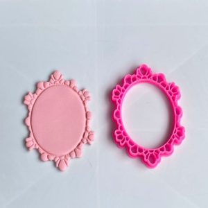 Cortador e Marcador Moldura Oval Arabesco