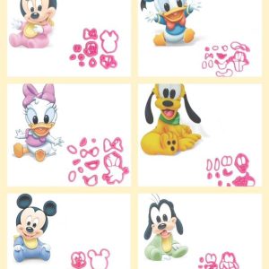 Kit Cortador Modulado Turma do Mickey Baby