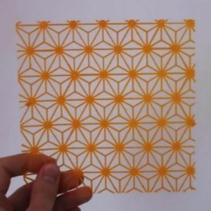 Stencil e Marcador Bordado