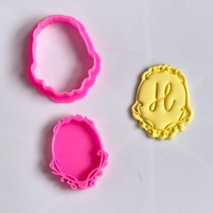 Cortador e Marcador de Moldura Oval para Doce