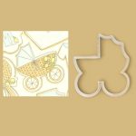 Cortador Carrinho de Bebê Silhueta para Biscoito
