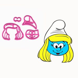 Cortador Modulado Rosto Smurfette