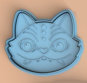 Cortador e Marcador Gato Derpy Guerreiras do K POP Mod1