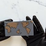 Cortador e Marcador Mapa Mundi 10x6cm