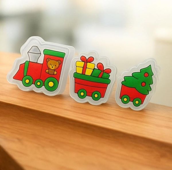 Cortador Trem de Natal Silhueta para Biscoito